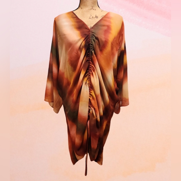 MSRP$375 Los Angeles Golshifteh Dress in Jaipur Ombre. Size M/L. NWT - Picture 6 of 12